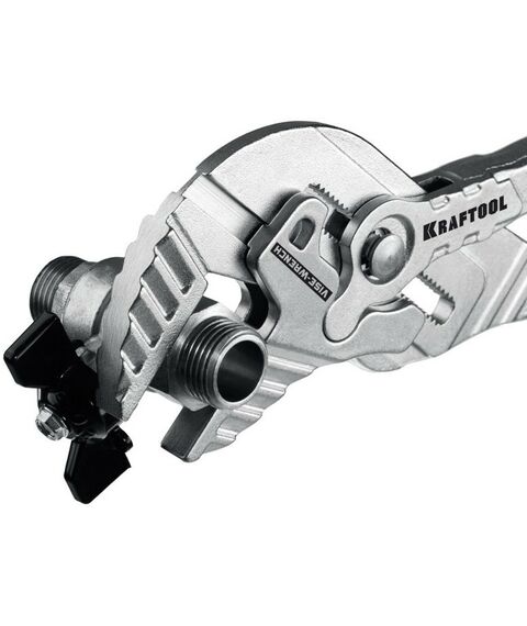 Столярно-слесарный инструмент: Клещи переставные-гаечный ключ KRAFTOOL Vise-Wrench 300 мм [22068] фотографии