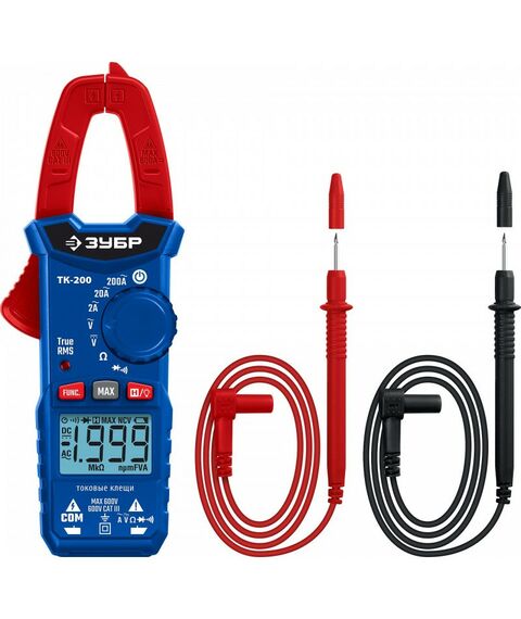 Измерительные клещи: Цифровые токовые клещи Зубр ТК200 [59828] фотографии