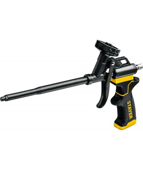 Пистолеты монтажные, тепловые, клеящие, пескоструйные: Тефлоновый пистолет для монтажной пены STAYER Black PRO Professional [06862] фотографии