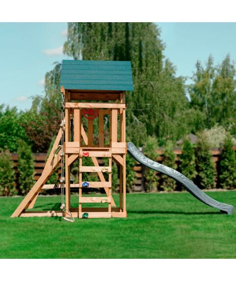 Детские спортивные комплексы: Детский игровой комплекс UNIX Kids 6 в 1 Dark Green фотографии