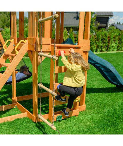 Детские спортивные комплексы: Детский игровой комплекс UNIX Kids 6 в 1 Dark Green фотографии