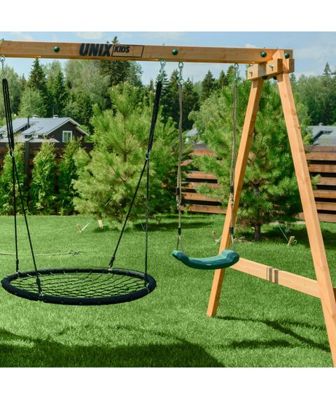 Детские спортивные комплексы: Детский игровой комплекс UNIX Kids 6 в 1 Dark Green фотографии