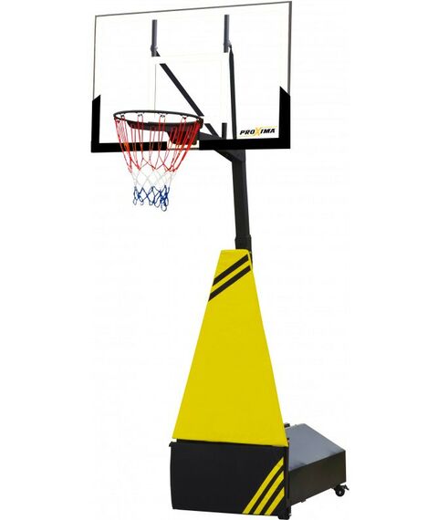 Баскетбол: Мобильная баскетбольная стойка Royal Fitness SG-6H 54", стекло фотографии