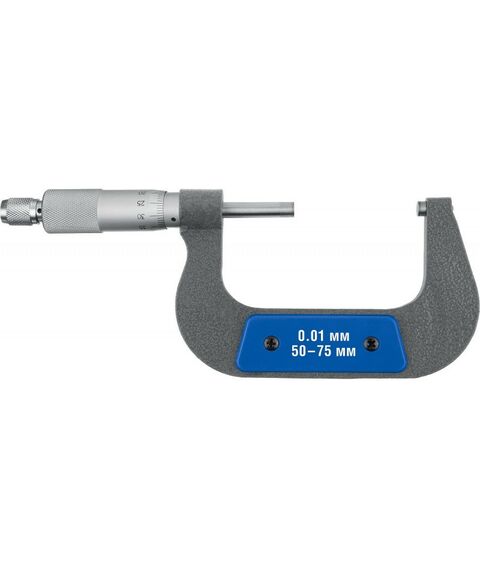 Микрометры: Гладкий механический микрометр Зубр Профессионал МК 75 50 - 75 мм [34480-75] фотографии