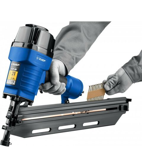 Гвозди прямого монтажа: Реечные гвозди рифленые оцинкованные Зубр SN21 80 х 3.1 мм 2000 шт [305396-80] фотографии