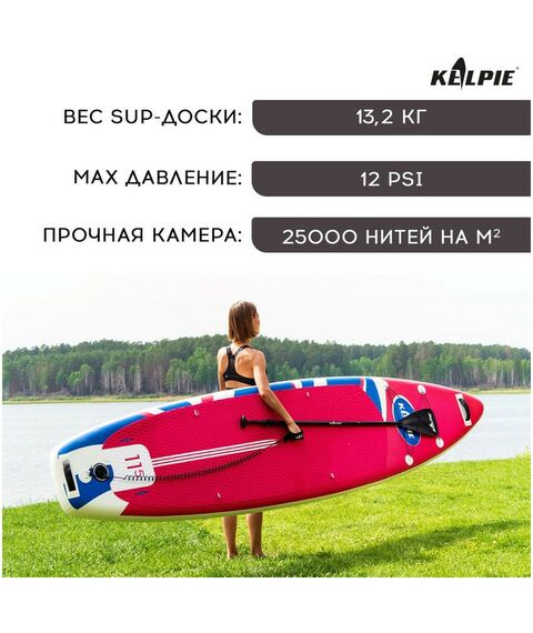 SUP-серфинг: SUP доска надувная KELPIE TOURING 11.5" 347х80х15 см фотографии