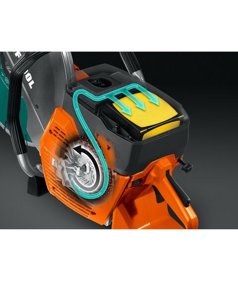 Бензорезы: Бензорез по бетону (бетонорез) KRAFTOOL K770-16 H 3700 Вт, 400 мм, диск в комплекте фотографии