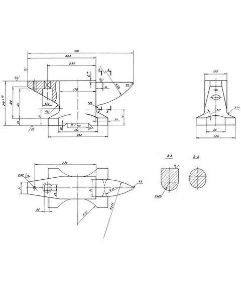 Тиски, струбцины, наковальни, верстаки: Стальная наковальня Зубр Профессионал 50 кг [32620-50] фотографии