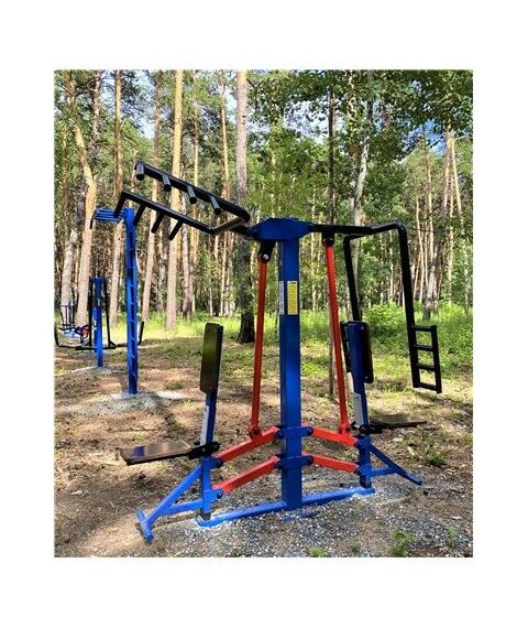 Уличный тренажер верхняя тяга, жим от груди с регулировкойAVU061 фотографии