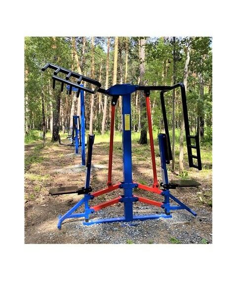 Уличный тренажер верхняя тяга, жим от груди с регулировкойAVU061 фотографии