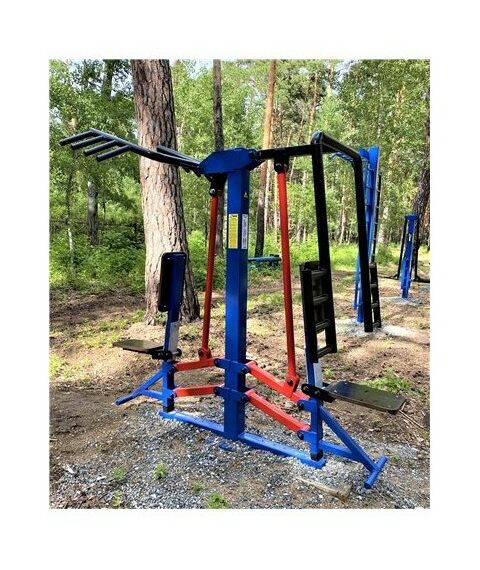 Уличный тренажер верхняя тяга, жим от груди с регулировкойAVU061 фотографии