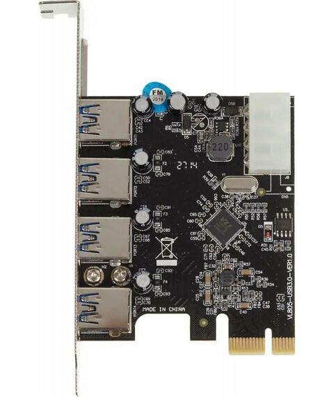 Контроллер PCI-E VIA VL805 4xUSB3.0 Bulk [ASIA PCIE 4P USB3.0] фотографии