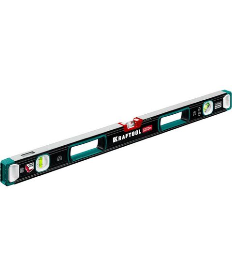 Сверхпрочный магнитный уровень KRAFTOOL A-RATE CONTROL 800 мм точность 0.3 мм/м, с зеркальным глазком [34988-80] фотографии