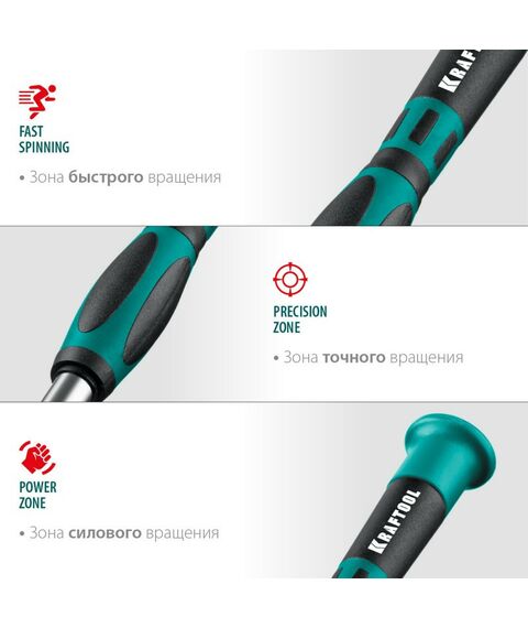 Отвертка KRAFTOOL Precision-51 51 предмет, для точных работ [25691] фотографии