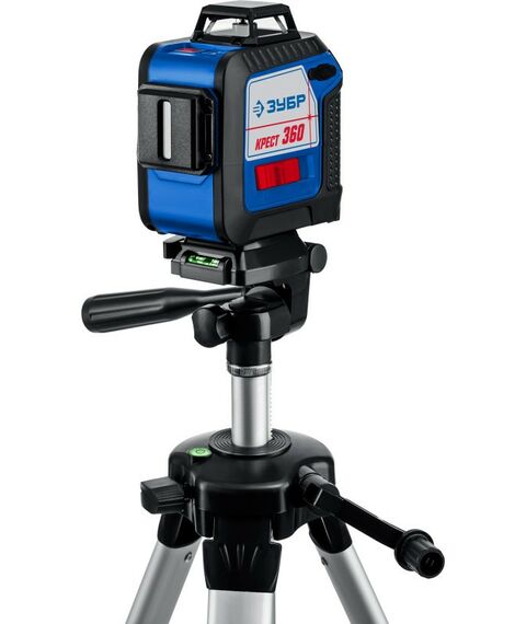 Лазерный нивелир Зубр Профессионал Крест 360 №2, 20 - 70 м [34906-2] фотографии
