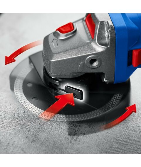 УШМ Зубр УШМ-П125-1905 ЭПСТ Профессионал 1900 Вт, d125 мм, регулировка оборотов, фланец "МИГ" фотографии