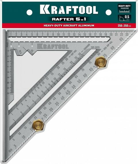 Высокоточный кровельный угольник KRAFTOOL 250 мм 5-в-1 [3441-25] фотографии