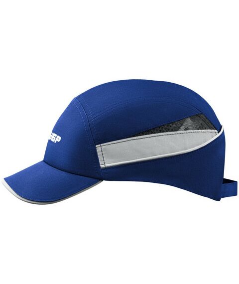 Защитная каскетка Зубр Профессионал БИНОМ синяя, ударопрочный корпус, укороченный козырёк 55 мм, размер от 54 до 59 см [11095] фотографии