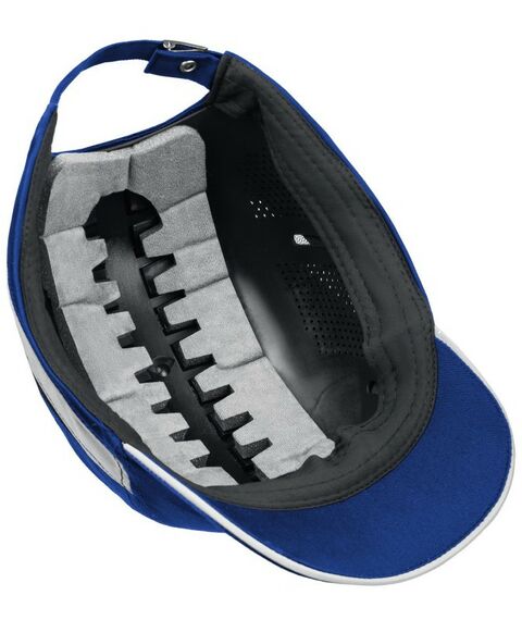 Защитная каскетка Зубр Профессионал БИНОМ синяя, ударопрочный корпус, укороченный козырёк 55 мм, размер от 54 до 59 см [11095] фотографии