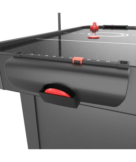 Игровой стол UNIX line Аэрохоккей Black 142х64 cм фотографии