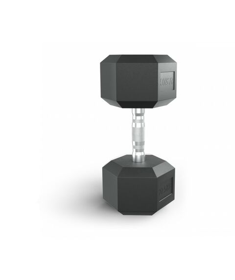 Гантель гексагональная UNIX Fit 27.5 кг обрезиненная фотографии