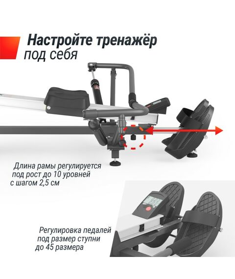 Гребной тренажер UNIX Fit 320G гидравлический фотографии