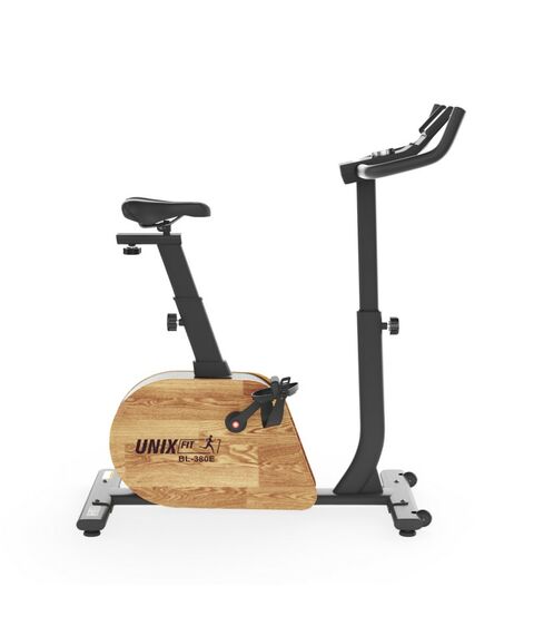 Велотренажер UNIX Fit BL-380E Wood генераторный фотографии