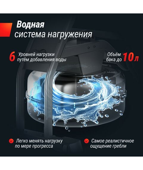 Гребной тренажер UNIX Fit Water Rower 340 фотографии