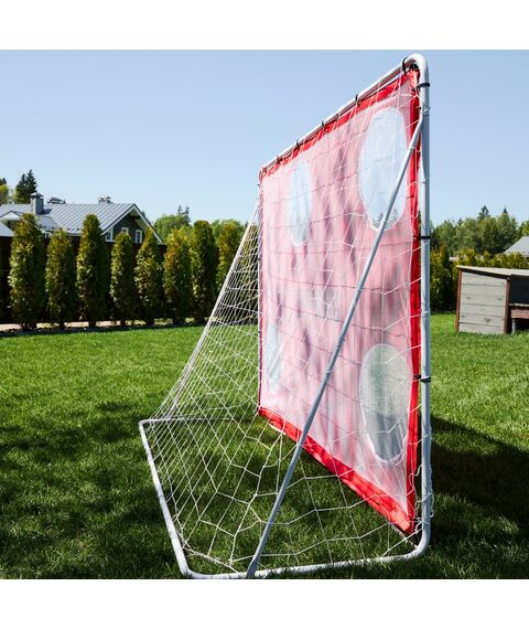 Ворота футбольные переносные UNIX line 217x153 см стальные, с мишенями фотографии