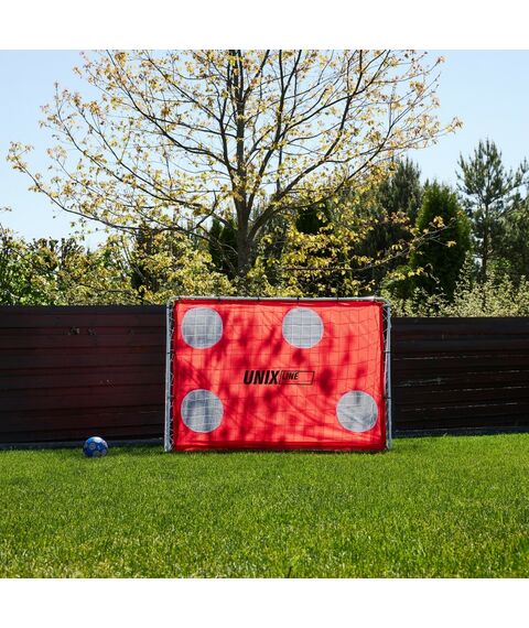 Ворота футбольные переносные UNIX line 217x153 см стальные, с мишенями фотографии