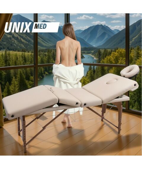 Массажный стол UNIX Med Premium Cream фотографии