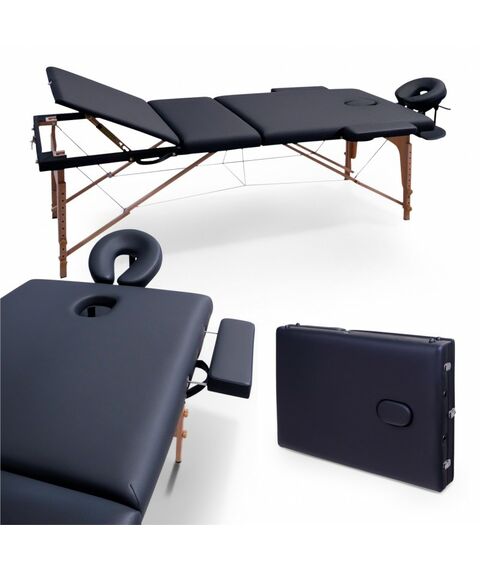 Массажный стол UNIX Med Standard 3 Section Black фотографии