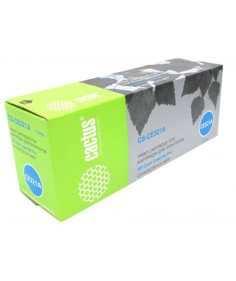 Для HP (совместимые): Картридж Cactus CS-CE321A Cyan для hp Color LJ CP1525/CM1415 MFP фотографии