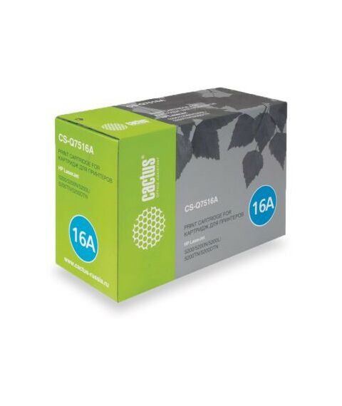 Для HP (совместимые): Картридж Cactus CS-Q7516A для hp LJ 5200 фотографии