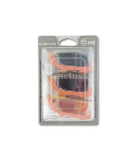 Для Canon (совместимые): Набор картриджей Cactus CS-CLI521C/M/Y для Canon PIXMA MP540/550/620/630/640/980/990, MX860, iP3600/4600/4700 фотографии