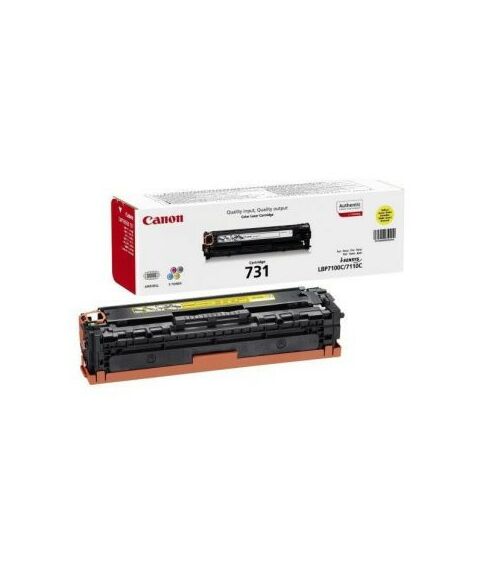 Для Canon (оригинал): Тонер-картридж Canon 731 Yellow для LBP7100C/7110C, 1400 страниц, желтый фотографии