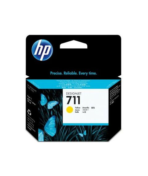 Для HP (оригинал): Картридж HP CZ132A Yellow №711 для hp DesignJet T120/520 фотографии