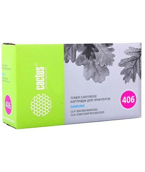 Для Samsung (совместимые): Тонер-картридж Cactus CS-CLT-M406S Magenta для Samsung CLP-360/365/366, CLX-3300/3305/3306 фотографии