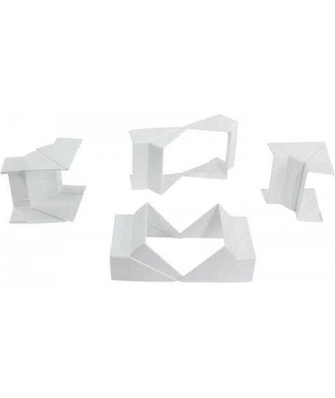 Кабельные каналы: Угол внутренний изменяемый для канала Efapel 10092RBR 4 шт 110x50мм. фотографии