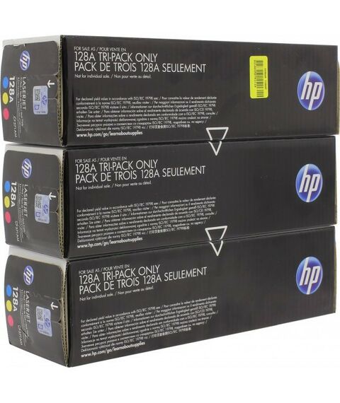 Для HP (оригинал): Картридж HP CF371AM Tri-Pack Yellow/Magenta/Cyan №128 для hp LaserJet Pro CM1415, CP1525, CE321A+CE322A+CE323A фотографии