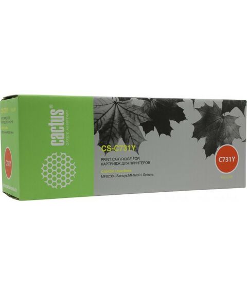 Для Canon (совместимые): Картридж Cactus CS-C731Y Yellow для Canon MF8230/8280 фотографии