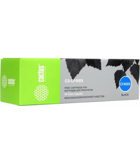 Для HP (совместимые): Картридж Cactus CS-CF400X Black для HP LJ M252/277 фотографии