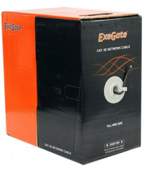 Кабель и разъемы: Кабель Exegate FTP 4 пары кат.5e <бухта 305м> для внешней прокладки [EX256750RUS] фотографии