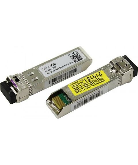 Медиаконвертеры и модули: Модуль Mikrotik S-23LC10D+S-32LC10D 2 Модуля SFP+, Simplex, LC, SM фотографии