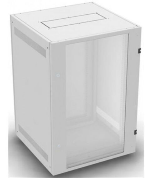 Шкафы и стойки: Шкаф NT BASIC MG18-68 G 19" напольный, серый 18U 600*800, дверь со стеклом (4ч) фотографии