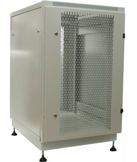Шкафы и стойки: Шкаф NT PRACTIC 2 MP27-610 G 19" напольный 27U 600*1000, дверь перфорированная, серый (3ч) фотографии