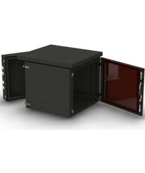 Шкафы и стойки: Шкаф NT WALLBOX IP55 18-66 B 19" настенный, пылевлагозащищенный, чёрный, 18U 600*660, дверь цельнометалл фотографии