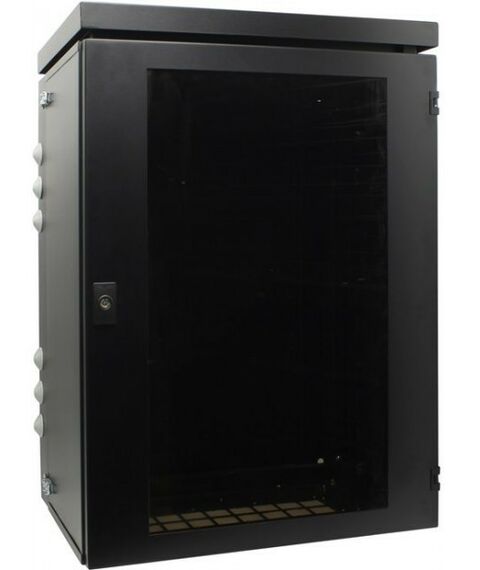 Шкафы и стойки: Шкаф NT WALLBOX IP55 plus 15-64 B 19" настенный, пылевлагозащищенный, чёрный, 15U 600*460, дверь стекло-металл фотографии