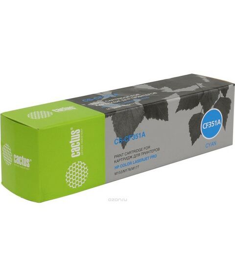 Для HP (совместимые): Картридж Cactus CS-CF351A Cyan для HP LJ  Pro M153/M176/M177 фотографии