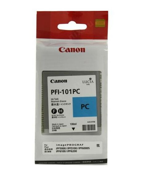 Для Canon (оригинал): Чернильница Canon PFI-101PC Photo Cyan для iPF5000/5100/6000S/6100/6200 фотографии